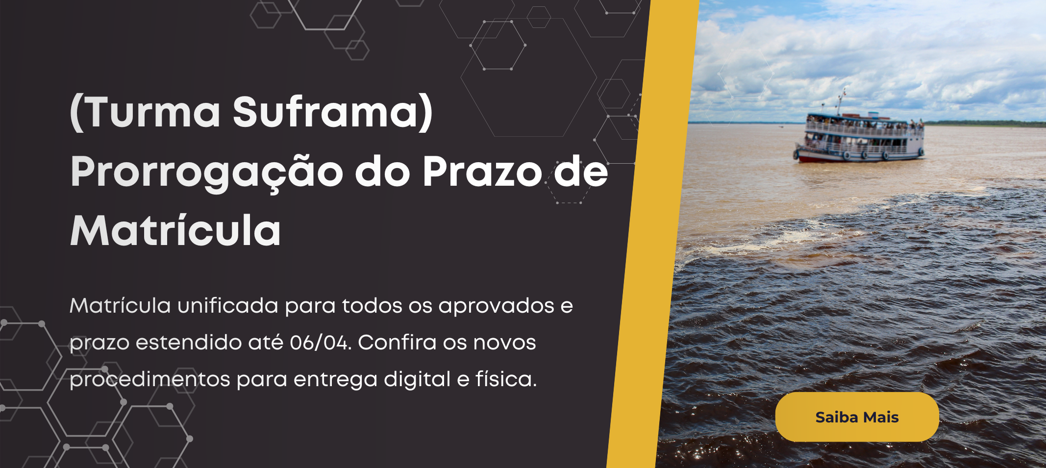 Comunicado - Seleção Mestrado PPGADAM